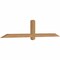 Ekena Millwork Eugene Smooth Timber Gable Bracket, Western Red Cedar, 84"W x 17"H x 3 1/2"D x 3 1/2"F, 5/12 Pitch GBW084X17X0404EUG00SWR - alternate 3